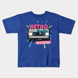 Retro Party 80's Music Kids T-Shirt